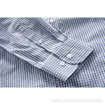 Long Sleeve Striped Men White Casual Shirts